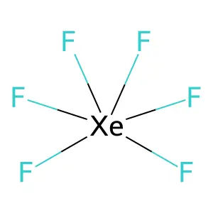 六氟化氙 structure