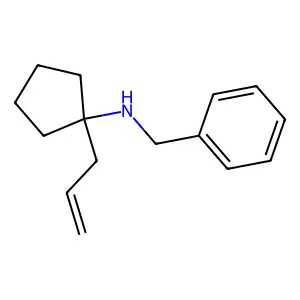 Benzenemethanamine, N-[1-(2-propenyl)cyclopentyl]- structure