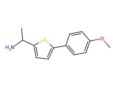 1-(5-(4-Methoxyphenyl)thiophen-2-yl)ethan-1-amine structure