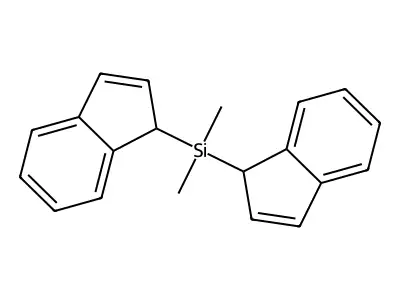 di(1H-inden-1-yl)dimethylsilane structure