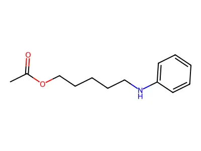 5-(Phenylamino)pentyl acetate structure