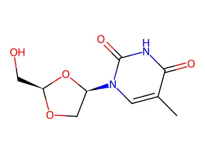Dioxolane-THYMINE structure