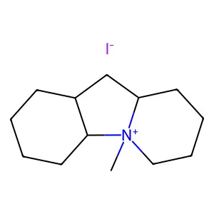 Pyrido(1,2-a)indolium, dodecahydro-5-methyl-, iodide structure