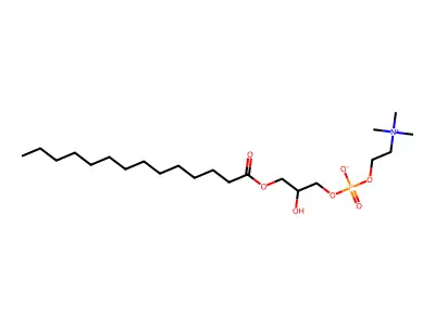 [1-Myristoyl-glycerol-3-YL]phosphonylcholine structure