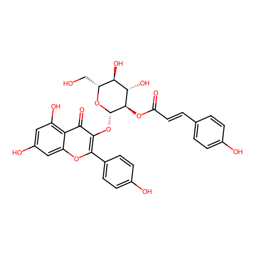2''-p-Coumarylastragalin structure