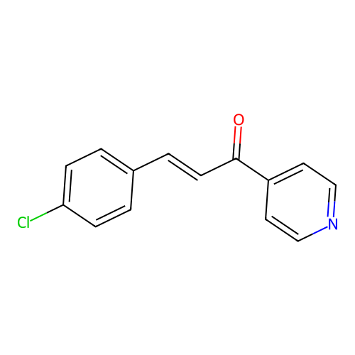 3-(4-Chlorophenyl)-1-(4-pyridinyl)-2-propen-1-one structure