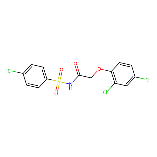 N-((4-chlorophenyl)sulfonyl)-2-(2,4-dichlorophenoxy)acetamide structure