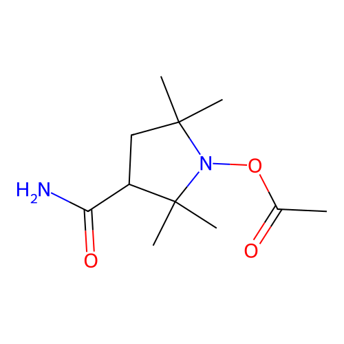 1-Acetoxy-3-carbamoyl-2,2,5,5-tetramethylpyrrolidine structure