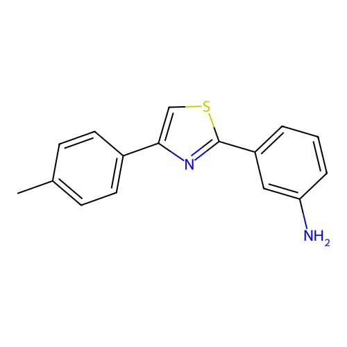 3-(4-(p-Tolyl)thiazol-2-yl)aniline structure