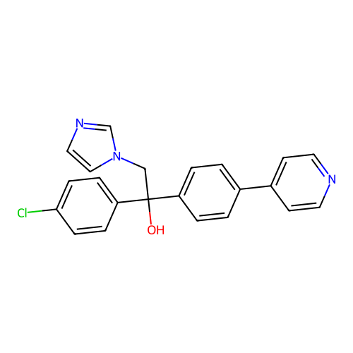 1-(4-chlorophenyl)-2-(1H-imidazol-1-yl)-1-[4-(pyridin-4-yl)phenyl]ethan-1-ol structure