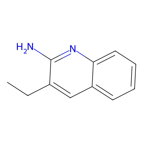 2-Amino-3-ethylquinoline structure