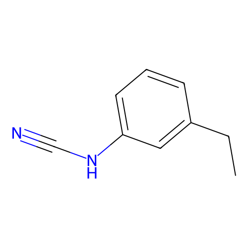 [(3-Ethylphenyl)amino]carbonitrile structure