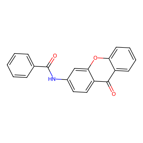N-(9-oxo-9H-xanthen-3-yl)benzamide structure