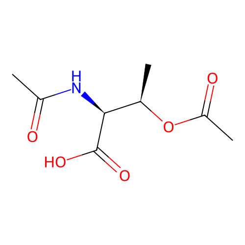 Acetyl-O-acetyl-L-threonine structure