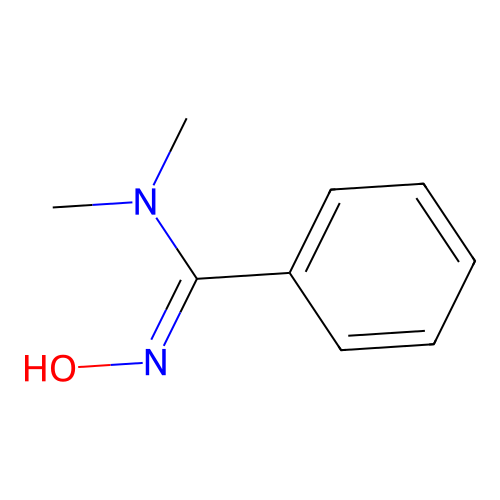 N'-hydroxy-N,N-dimethylbenzenecarboximidamide structure
