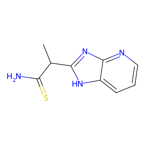 2-(3H-imidazo[4,5-b]pyridin-2-yl)propanethioamide structure