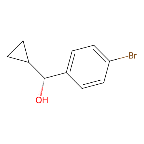 (R)-(4-bromophenyl)(cyclopropyl)methanol structure