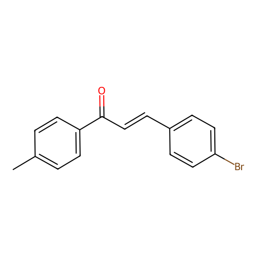 4-Bromo-4'-methylchalcone structure