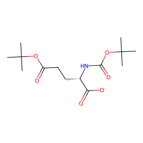 L-Glutamic acid, N-[(1,1-dimethylethoxy)carbonyl]-, 5-(1,1-dimethylethyl) ester structure