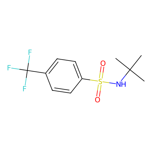 N-(1,1-Dimethylethyl)-4-(trifluoromethyl)benzenesulfonamide structure
