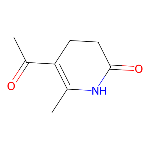 5-acetyl-3,4-dihydro-6-methyl-2(1H)-pyridinone structure