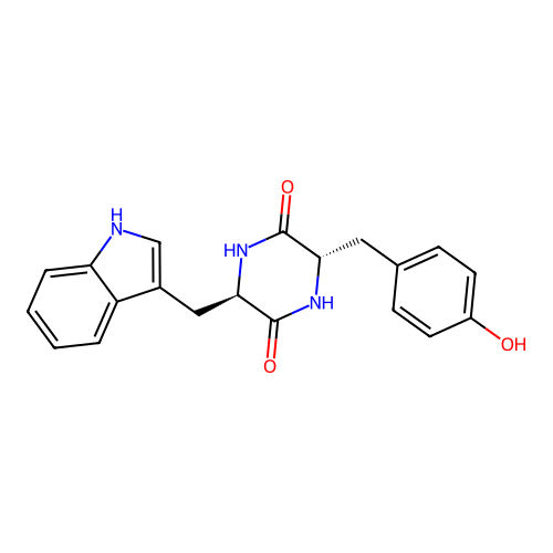 Cyclo(-D-Trp-Tyr) structure