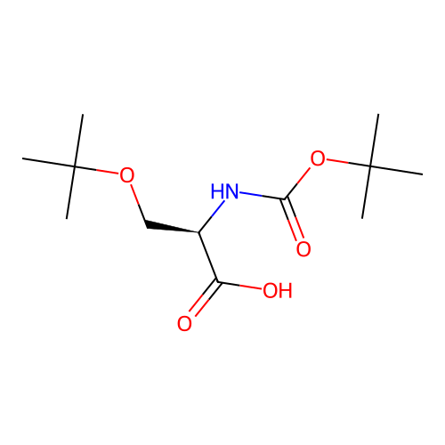 (R)-3-(tert-Butoxy)-2-((tert-butoxycarbonyl)amino)propanoic acid structure
