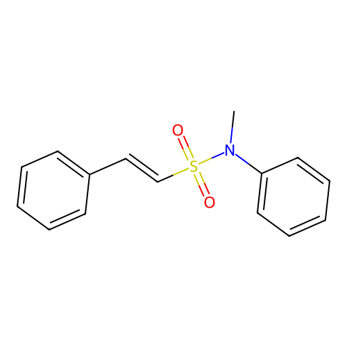(E)-N-methyl-N,2-diphenylethenesulfonamide structure