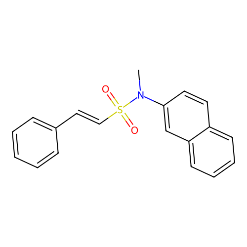 (E)-N-methyl-N-naphthalen-2-yl-2-phenylethenesulfonamide structure