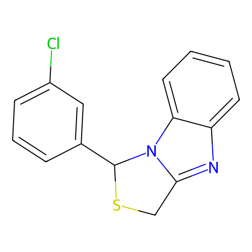 1-(3-Chlorophenyl)-3H-[1,3]thiazolo[3,4-a]benzimidazole structure
