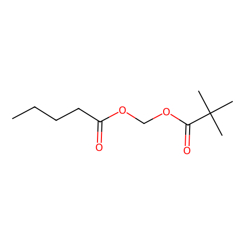 2,2-Dimethylpropanoyloxymethyl pentanoate structure