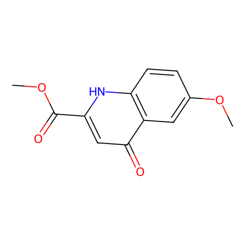 Methyl 6-methoxy-4-oxo-1,4-dihydroquinoline-2-carboxylate structure