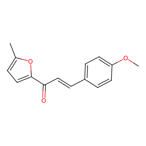 (2E)-3-(4-Methoxyphenyl)-1-(5-methylfuran-2-yl)prop-2-en-1-one structure