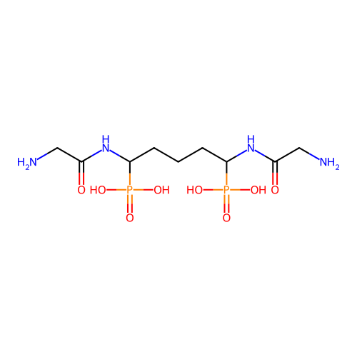[1,5-Bis[(2-aminoacetyl)amino]-5-phosphono-pentyl]phosphonic acid structure