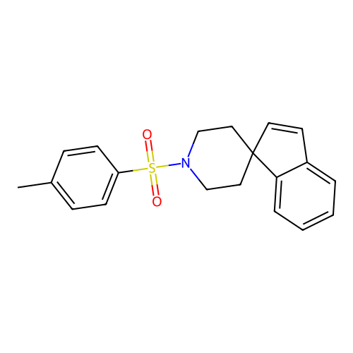 1'-((4-Methylphenyl)sulfonyl)spiro(1H-indene-1,4'-piperidine) structure