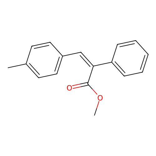 Methyl 3-(4-methylphenyl)-2-phenylacrylate structure
