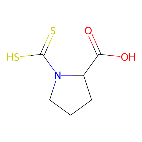 1-二硫代羧基吡咯烷-2-甲酸 structure
