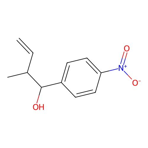 2-Methyl-1-(4-nitrophenyl)but-3-en-1-ol structure
