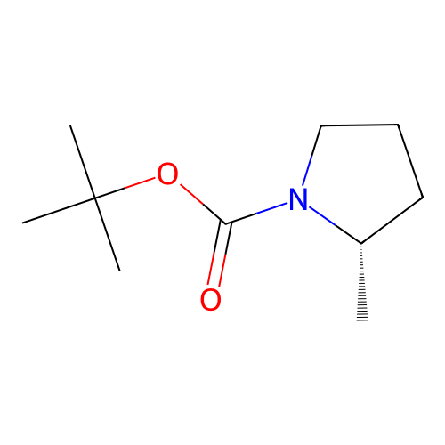 (S)-N-Boc-2-methylpyrrolidine structure