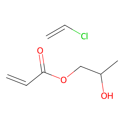 2-Hydroxypropyl prop-2-enoate--chloroethene (1/1) structure