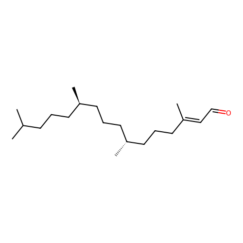 (2E,7R,11R)-3,7,11,15-Tetramethyl-2-hexadecenal structure