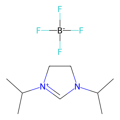 1,3-Diisopropylimidazolinium Tetrafluoroborate structure