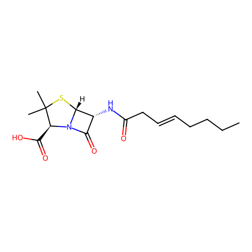 Octenoylpenicillin structure