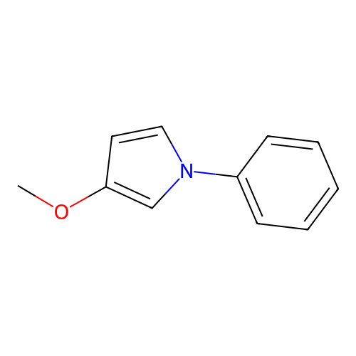 3-Methoxy-1-phenylpyrrole structure