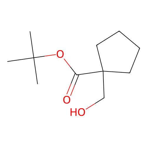 Tert-butyl 1-(hydroxymethyl)cyclopentane-1-carboxylate structure