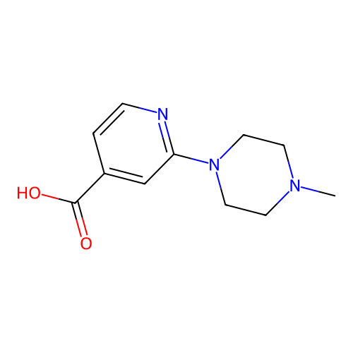 2-(4-Methylpiperazin-1-yl)pyridine-4-carboxylic acid structure