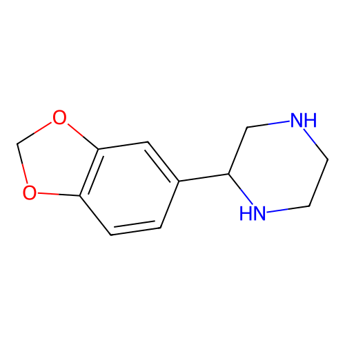 2-Benzo[1,3]dioxol-5-yl-piperazine structure