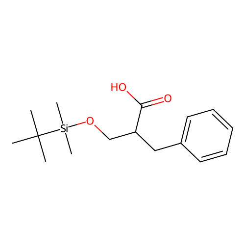 2-Benzyl-3-((tert-butyldimethylsilyl)oxy)propanoic acid structure