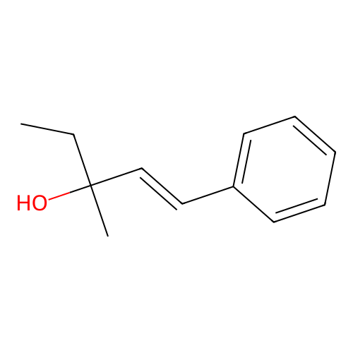 (1e)-3-Methyl-1-phenyl-1-penten-3-ol structure