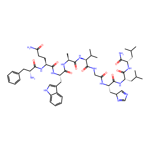 1-Phe-8-Leu-9-Leu-litorin-NH2 structure